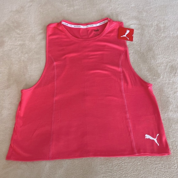 Puma Invert Crop Active Tank Top - Size L - Picture 7 of 11